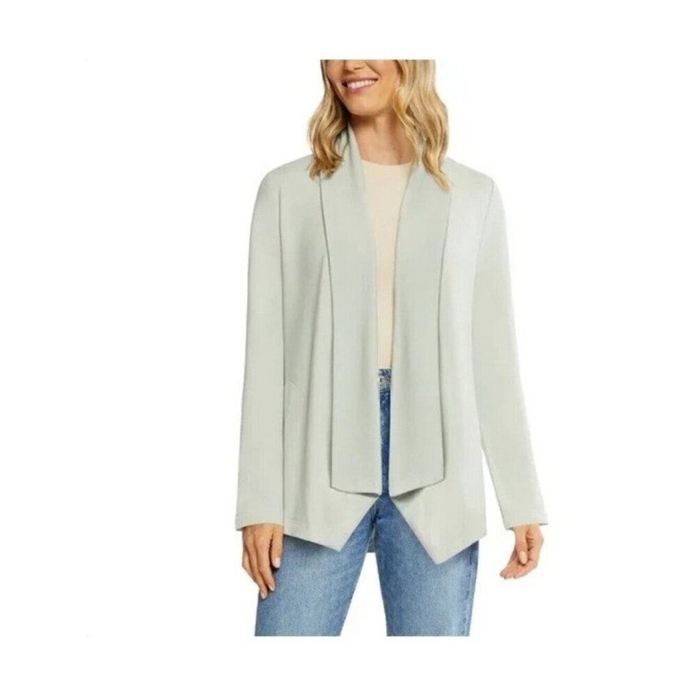 NWT Max & Mia Women’s L Drape Front Cardigan Light Olive